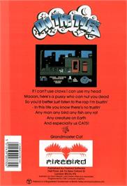 Box back cover for On the Tiles / Out on the Tiles on the Commodore 64.