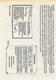 Box back cover for Opera House on the Commodore 64.
