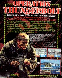 Box back cover for Operation Thunderbolt on the Commodore 64.