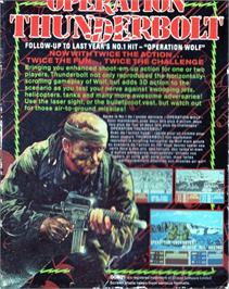 Box back cover for Operation Thunderbolt on the Commodore 64.