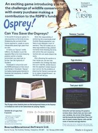 Box back cover for Osprey! on the Commodore 64.