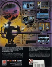 Box back cover for Overlord (The Guild Adventure) on the Commodore 64.