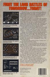 Box back cover for Overrun - Europe on the Commodore 64.