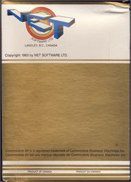 Box back cover for P. Man on the Commodore 64.