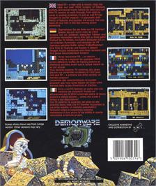 Box back cover for P. P. Hammer and His Pneumatic Weapon on the Commodore 64.