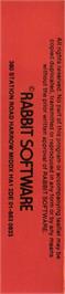 Box back cover for Pakacuda on the Commodore 64.