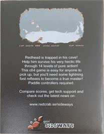 Box back cover for Panic Analogue on the Commodore 64.