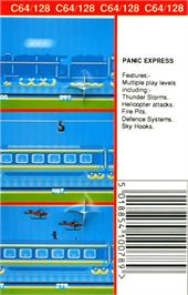 Box back cover for Panic Express on the Commodore 64.