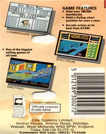 Box back cover for Paperboy on the Commodore 64.
