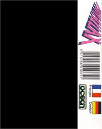 Box back cover for Parallax (London Software) on the Commodore 64.