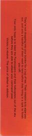 Box back cover for Paratroopers on the Commodore 64.