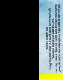 Box back cover for Pengon on the Commodore 64.