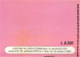 Box back cover for Phaedra on the Commodore 64.