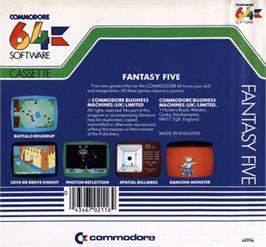 Box back cover for Photon Reflection on the Commodore 64.
