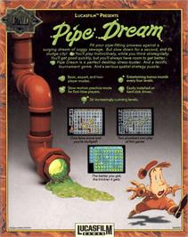 Box back cover for Pipe Dream on the Commodore 64.