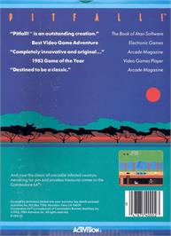 Box back cover for Pitfall 2 - Lost Caverns on the Commodore 64.