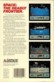 Box back cover for Plasmatron on the Commodore 64.