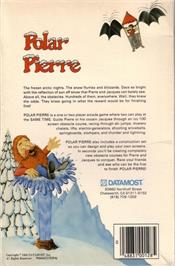 Box back cover for Polar Pierre on the Commodore 64.