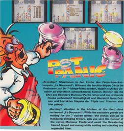 Box back cover for Pot Panic on the Commodore 64.