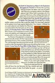 Box back cover for Power (Avantage) on the Commodore 64.