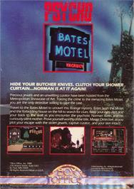 Box back cover for Psycho (Happy Computer) on the Commodore 64.