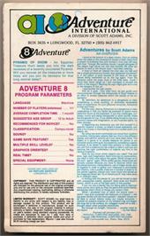 Box back cover for Pyramid of Doom on the Commodore 64.