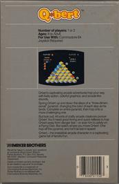Box back cover for Q*bert on the Commodore 64.