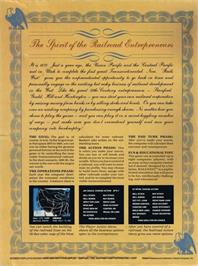 Box back cover for Rails West! on the Commodore 64.