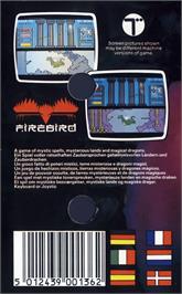 Box back cover for Rainbow Dragon on the Commodore 64.