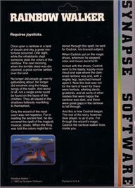 Box back cover for Rainbow Walker on the Commodore 64.