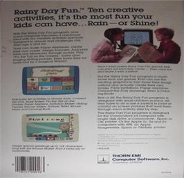 Box back cover for Rainy Day Fun on the Commodore 64.