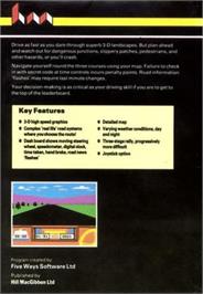 Box back cover for Rally Driver on the Commodore 64.
