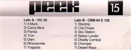 Box back cover for Rallye (Brillant Software) on the Commodore 64.