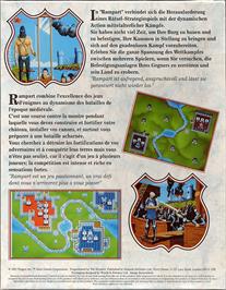 Box back cover for Rampart on the Commodore 64.