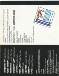 Box back cover for Raskel on the Commodore 64.