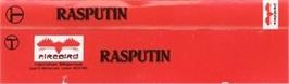 Box back cover for Rasputin on the Commodore 64.