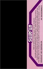 Box back cover for Rattler on the Commodore 64.