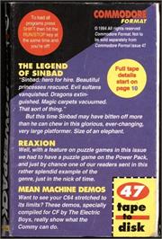 Box back cover for Reaxion (Preview - Victor Bronstad) on the Commodore 64.