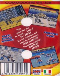 Box back cover for Renegade on the Commodore 64.