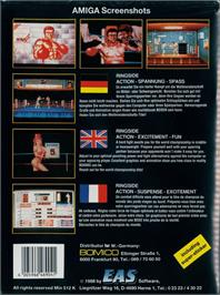 Box back cover for Ringside on the Commodore 64.