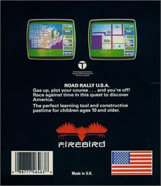 Box back cover for Road Rally U.s.a. on the Commodore 64.
