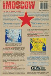 Box back cover for Road To Moscow on the Commodore 64.