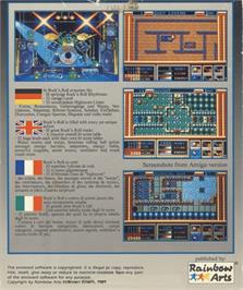 Box back cover for Rock 'n Roll on the Commodore 64.