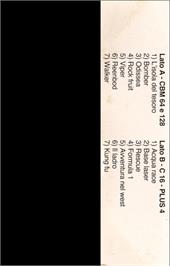 Box back cover for Rock Fall on the Commodore 64.