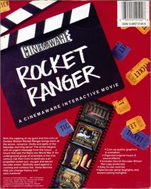 Box back cover for Rocket Ranger on the Commodore 64.