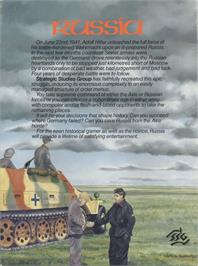 Box back cover for Russia - The Great War In The East 1941-1945 on the Commodore 64.
