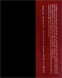 Box back cover for Sam's Jam on the Commodore 64.