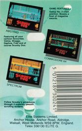 Box back cover for Scooby Doo (Microillusions) on the Commodore 64.