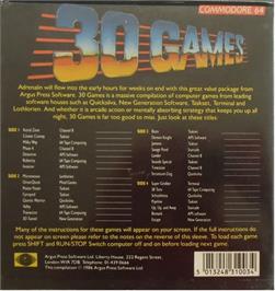 Box back cover for Seaside Special on the Commodore 64.