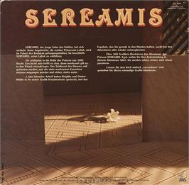 Box back cover for Sereamis on the Commodore 64.